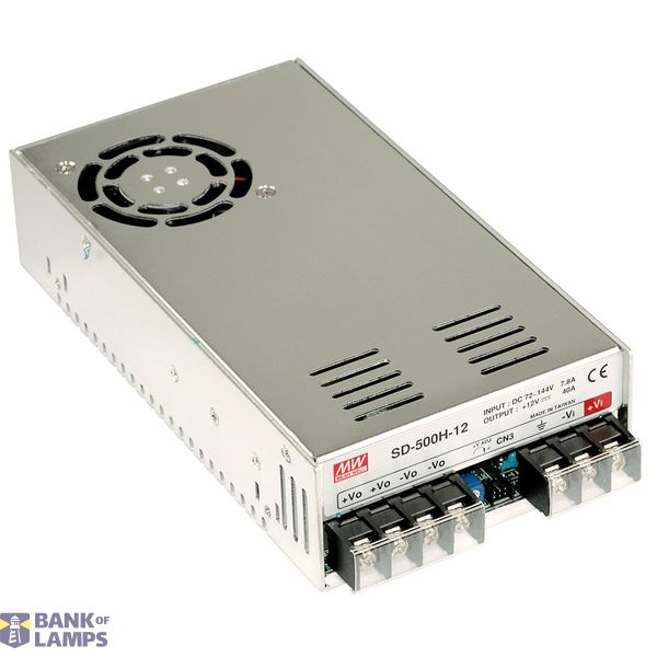 SD-500H-12 DC/DC Converter 72-144:12V 40A 480W, MEAN WELL image 1