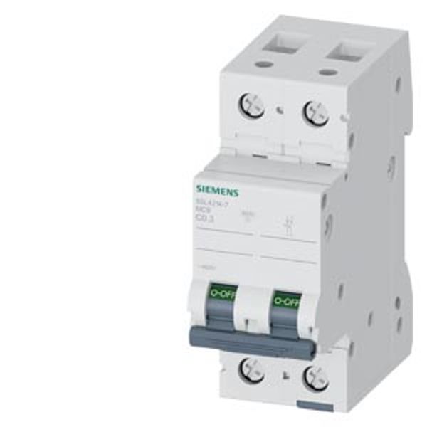 Miniature circuit breaker 400 V 10 kA, 2-pole, C, 0.3 A image 1