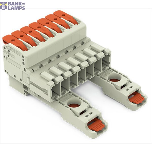 831-1207/306-000 1-conductor male connector; lever; Push-in CAGE CLAMP® image 1