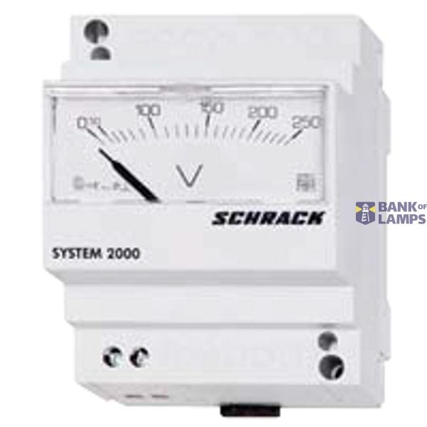 Modular analogue voltmeter 500VAC image 1