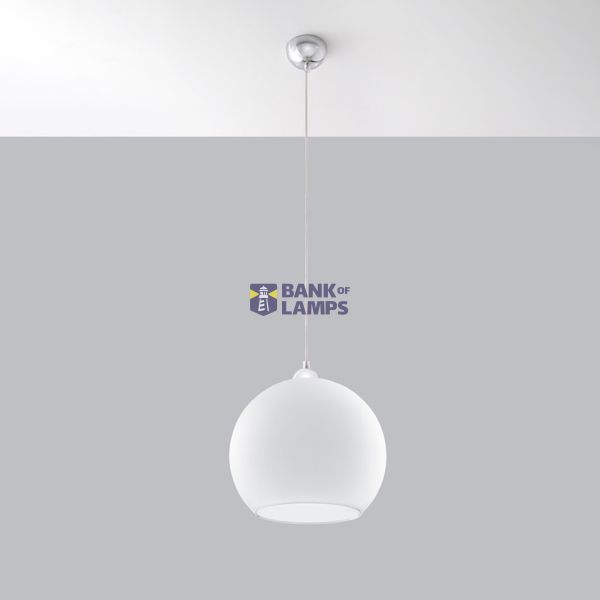 HANGING LAMP BALL WHITE E27 1X60W IP20 image 8