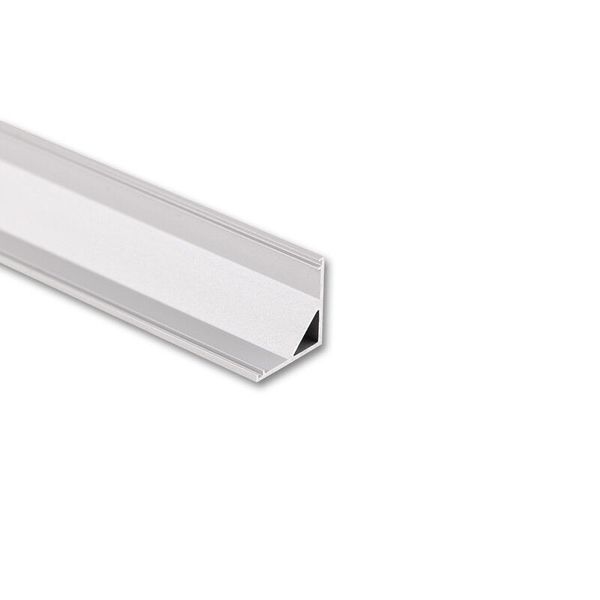 Corner aluminum profile RS2, RD2 16x16mm without diffuser 1m image 1