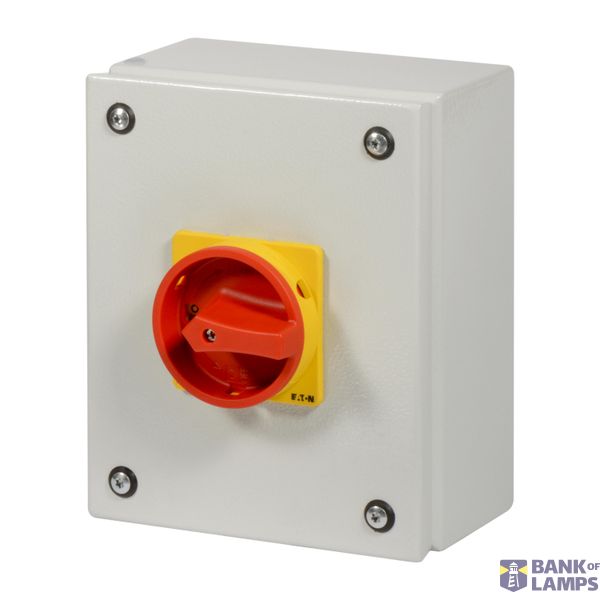 P3 Main switch, 80 A,Surface mounting, 4 pole, Form SE, Red, Door coup image 5