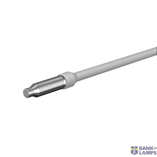 Fiber optic sensor head, diffuse, M6 cylindrical axial, R10 heat resistant fiber, up to 200ÂºC, 2 m cable E32 7042B image 1