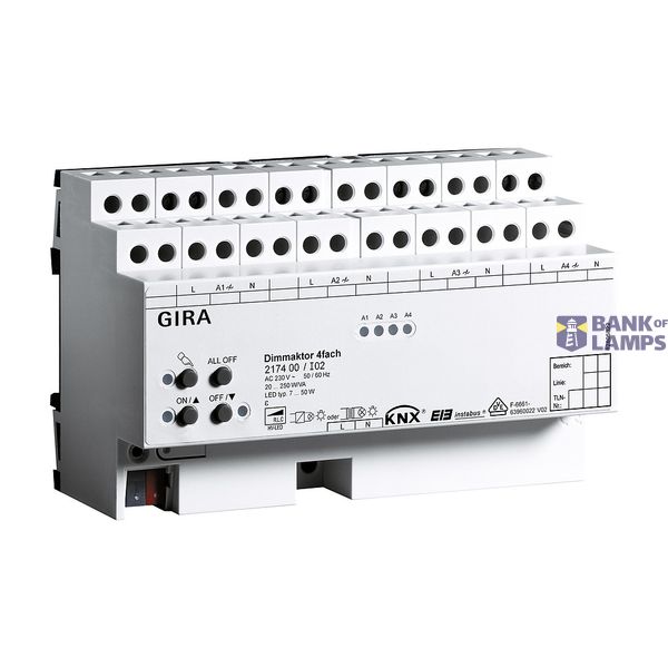 dimm.act. 4-g 4 x 250 W/VA KNX DRA image 1