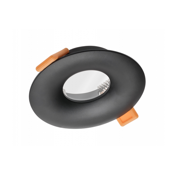 Spot luminaire housing ALESSIO, IP54, round, black image 1