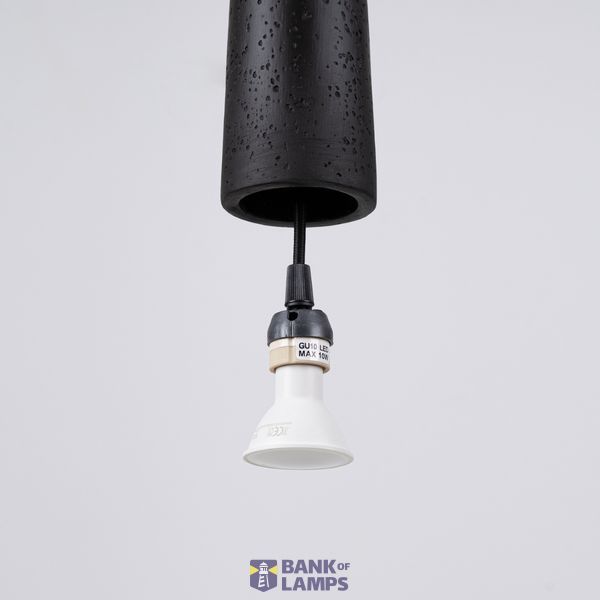 Pendant lamp ELECTRA black concrete image 9