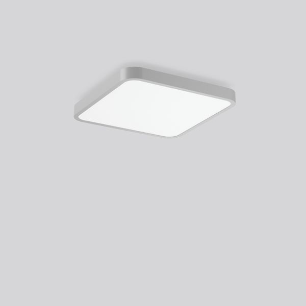 TRIONA square, 79 W, 9850 lm, 840, silver, smart+free Ceiling and wall image 1