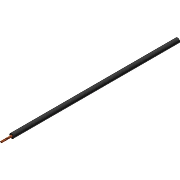 Silicone-switching strand, extremely flexible, halogen free, Cableline, 0.5 mm², 256 x 0.05 mm, black, outer Ø 2.7 mm, 61.7642-10021 image 1