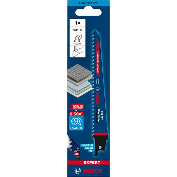 EXPERT ‘Fiber Plaster’ S 641 HM Reciprocating Saw Blade 1-pc image 2