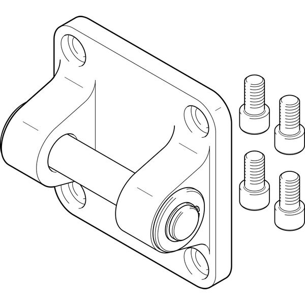 SNGB-250 Clevis flange image 1