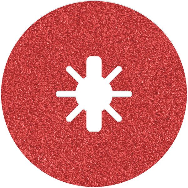 X-LOCK Fibre Disc, 115mm, G50, star hole, R780 Best for Metal + Inox image 1