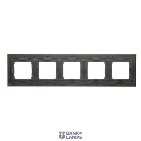 Double loudspeaker socket, module, matt aluminum image 1