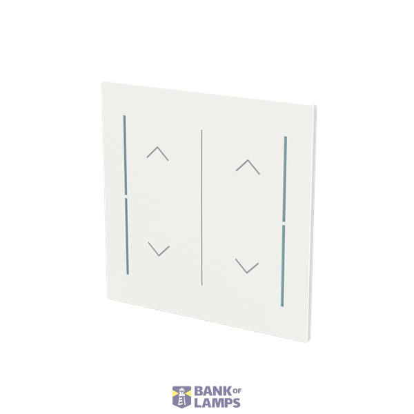 LFAW/A.2.70.1-44M Cover plate with legend with Symbol "arrows" studio white matt - Trevion® image 2