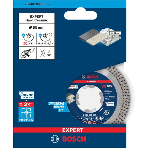 EXPERT HardCeramic X-LOCK Diamond Cutting Disc 85 x 22.23 x 1.6 x 7 mm image 1