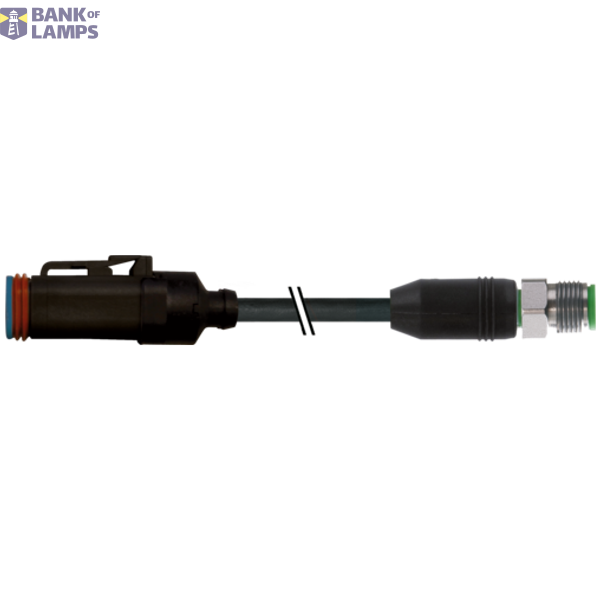 Valve plug MDC06-3s / M12 male 0° Xtreme PUR 3x0.75 bk 6m image 2