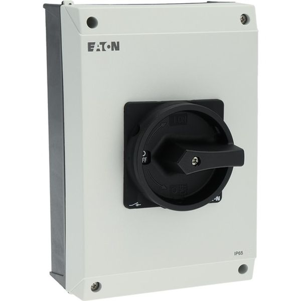 P3-100/I5/SVB-SW Main switch, P3, 100 A, surface mounting, 3 pole, STOP function, With black rotary handle and locking ring, Lockable in the 0 (Off) position image 12