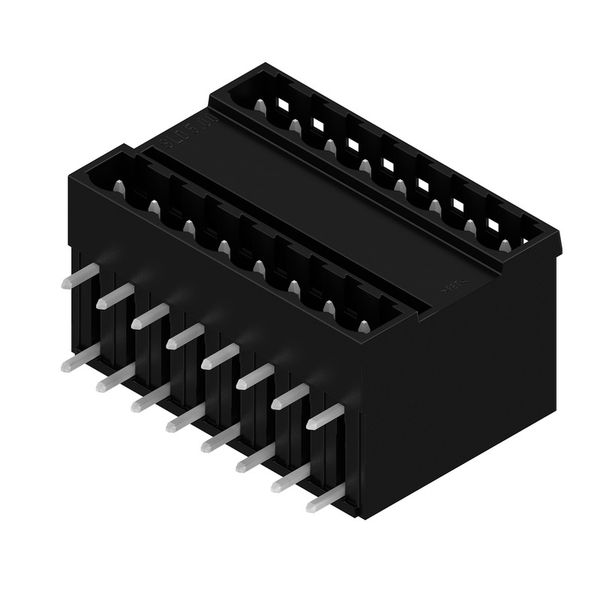 PCB plug-in connector, male header, closed side, THT solder connection, 5.00 mm, Number of poles: 16, 90°, Solder pin length (l): 4.5 mm, tinned, black, Box image 4
