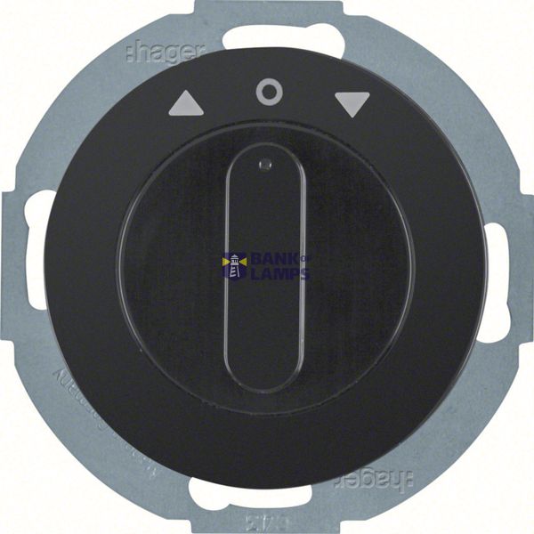 Blind switch 2-prong + center piece, Series R.classic white image 1