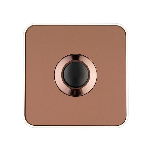 Ring button square Piccolo Piazza ws copper image 3