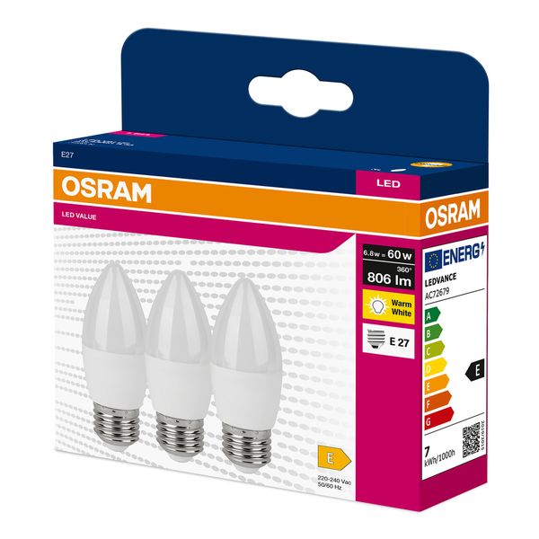 VALUECLB60 6,8W/827 230VFR E27 FS3 OSRAM image 2