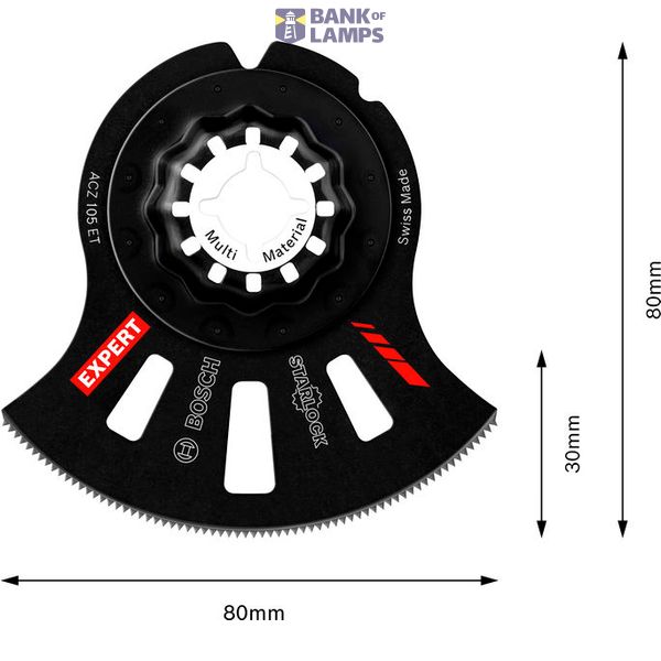 EXPERT MultiMaterial Segment Blade ACZ 105 ET Multitool Blade 5-pc image 2