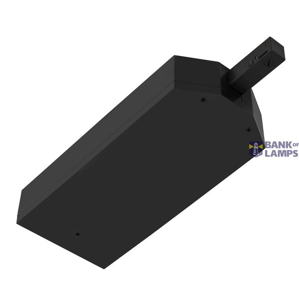 48V TRACK transformer housing incl. end feed right, DALI, black image 1