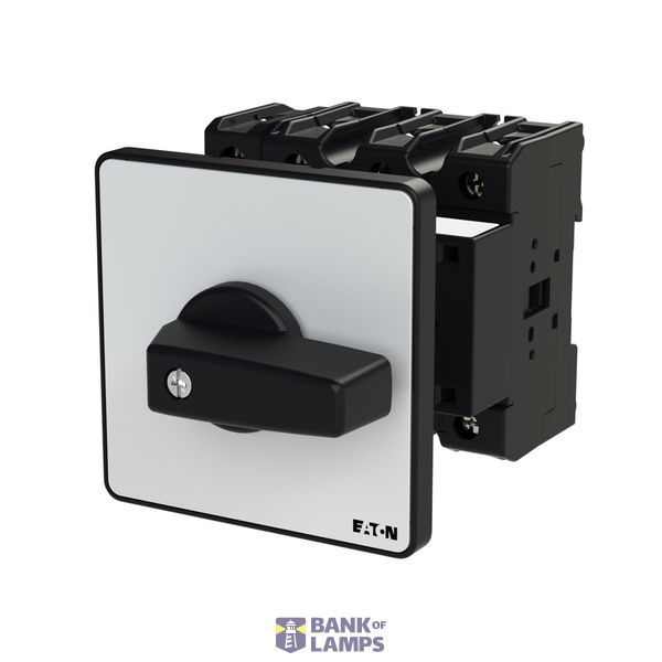 P3 Main switch, 80 A,Rear mounting, 4 pole, Form Z, Black, Door coupli image 1