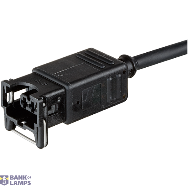 Valve plug MJC 0° with cable LED V2A PUR 2x0.75 bk 1.1m image 1