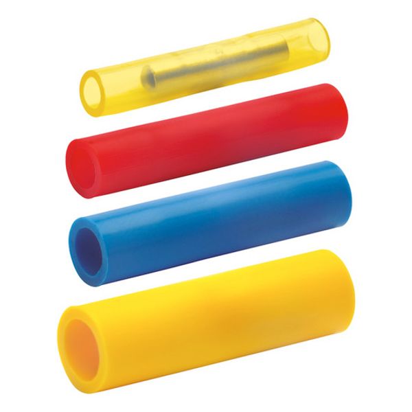 Butt connectorwith insulation, 0.1-0.4 mm², AWG 26 to 22, yellow, 20 mm, 669 image 1