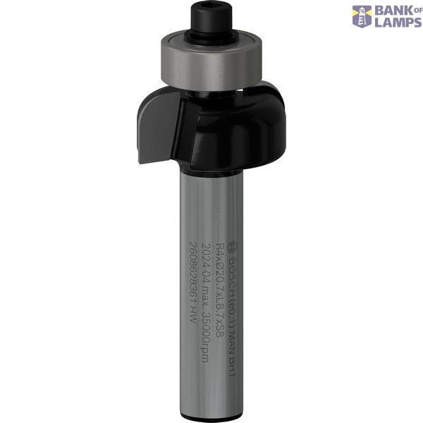 Cove bit, 8 mm, R1 4 mm, D 20.7 mm, L 9 mm, G 53 mm image 1