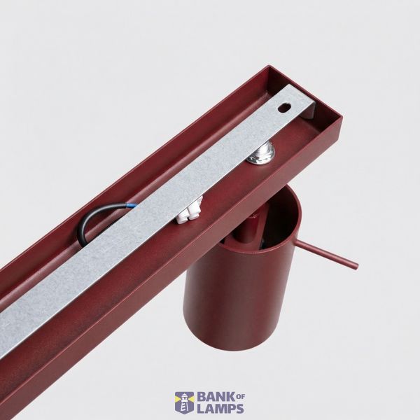 Ceiling lamp RING 4L burgundy image 3