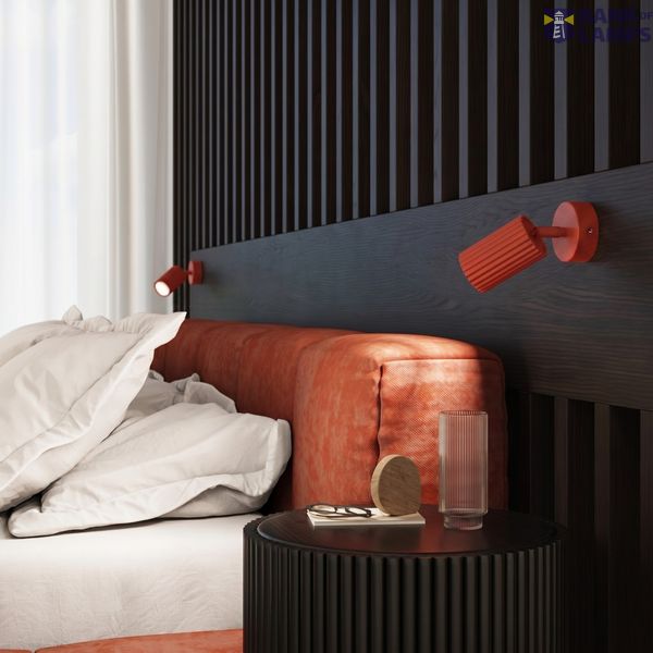 Wall lamp KARBON red with a switch image 5