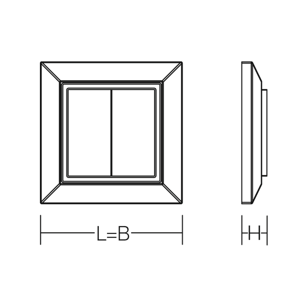 L 81 B 81 H 14 colour: white image 3