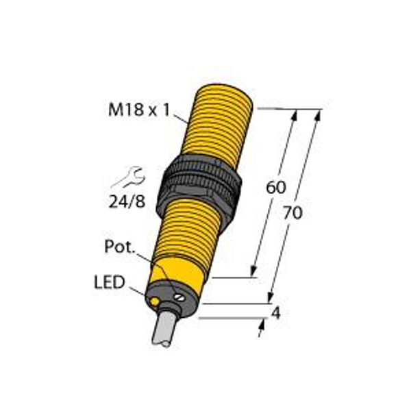 Capacitive Sensor   BC5-S18-AZ3X image 1