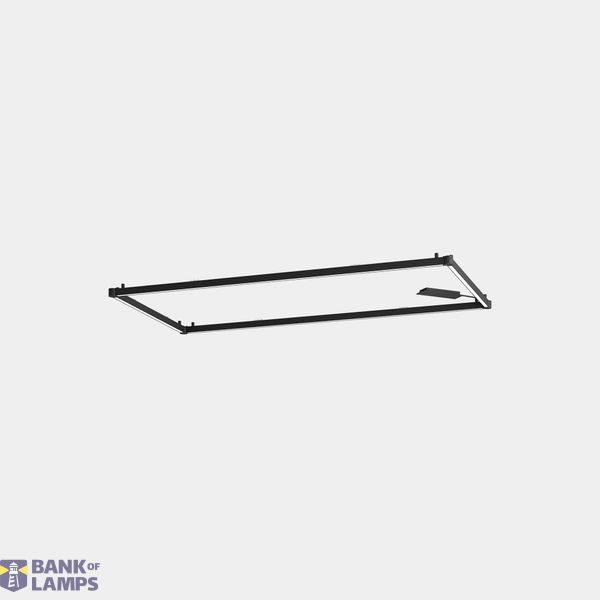 Lineal lighting system Apex Rectangular Surface 1125mm x 2140mm 72W LED warm-white 3000K CRI 90 ON-OFF White IP20 6252lm image 1