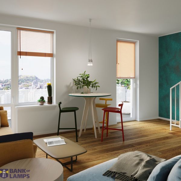 HANGING LAMP DIEGO 5 WHITE E27 5X60W IP20 image 5