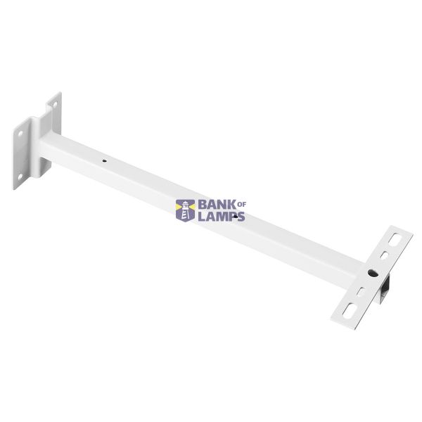 Wall bracket for Outdoor Beam & MILOX floodlight,white,50cm image 2