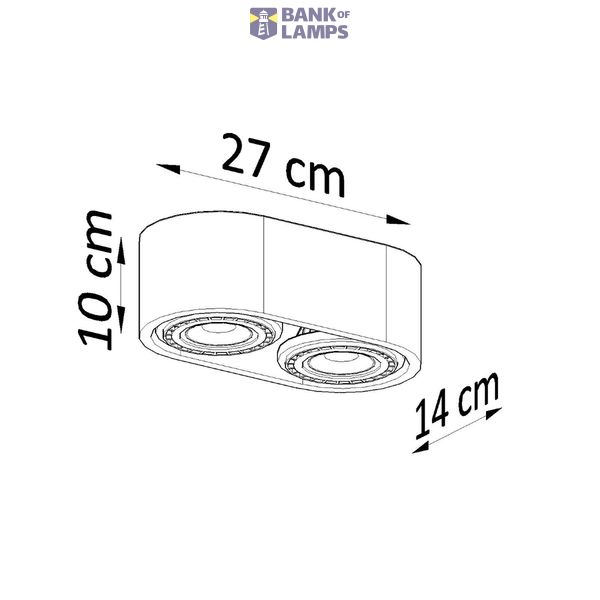 SPOT BASIC 2 NATURAL WOOD GU10 2X40W IP20 image 6