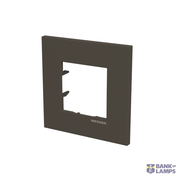 Frame 1-gang - Niessen logo - Anthracite image 2