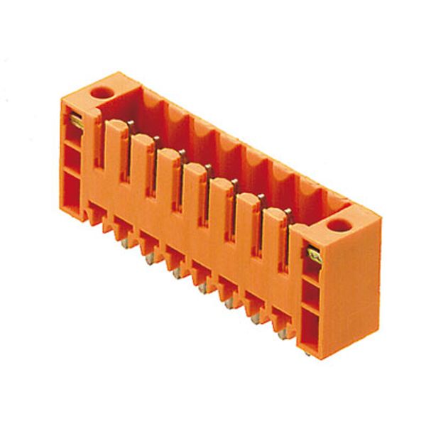 PCB plug-in connector, male header, Flange, THT solder connection, 3.50 mm, Number of poles: 3, 180°, Solder pin length (l): 3.2 mm, tinned, black, Box image 3