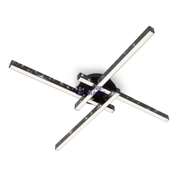 LED wall- and ceiling light, black, LED/21W image 1