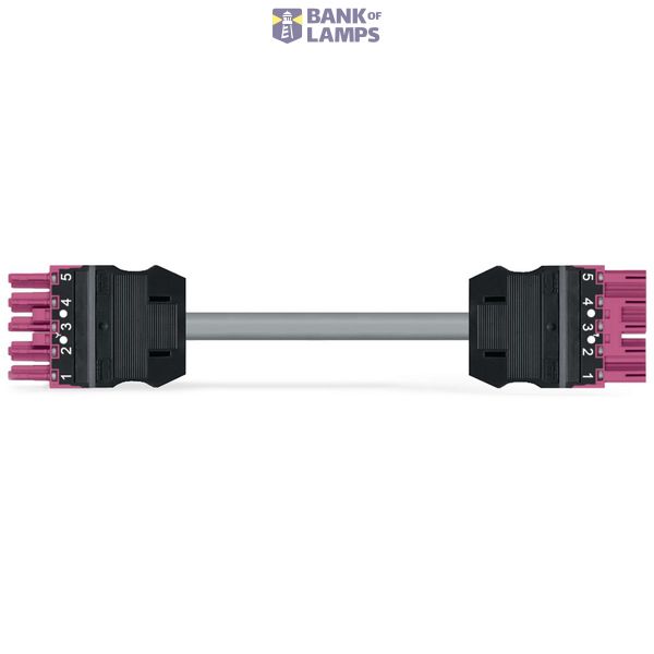 pre-assembled interconnecting cable Cca Socket/plug pink image 1