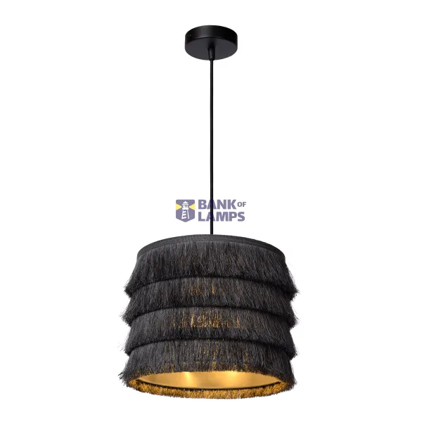 Lucide EXTRAVAGANZA TOGO - Pendant light - Ø 25 cm - 1xE27 - Grey image 1