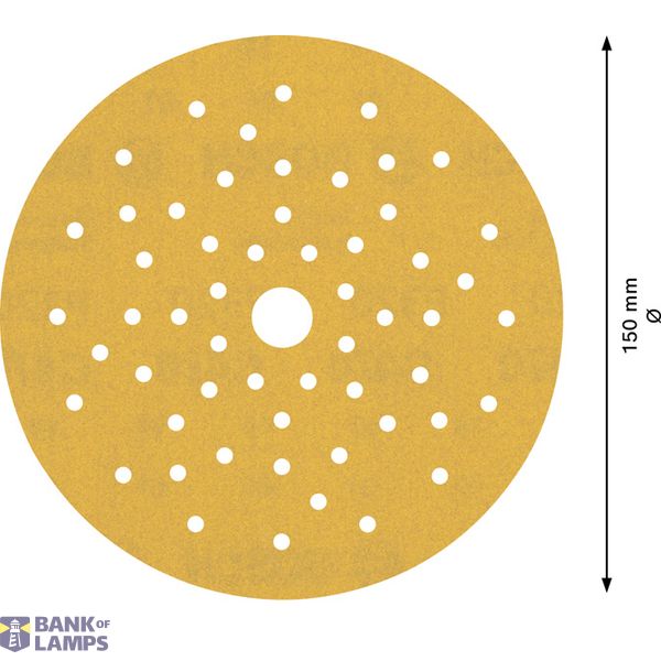 EXPERT C47 Sandpaper with multihole for Random Orbital Sanders 15 mm, G 32 5-pc image 2