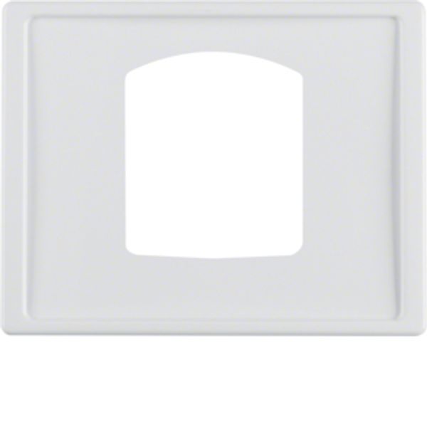 Centre plate for dropping plug-and-socket connector, Arsys, polar whit image 1