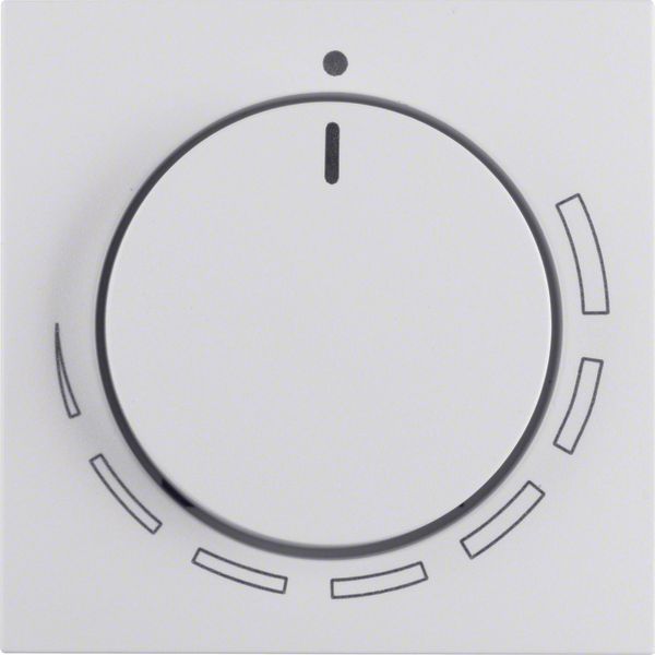 Centre plate for speed cont., setting knob, S.1/B.3/B.7, p. white, mat image 1