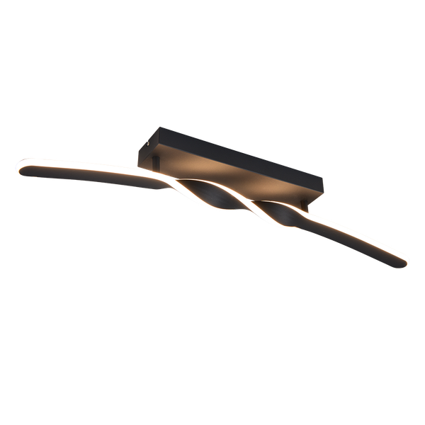 Ginko LED ceiling lamp matt black image 1