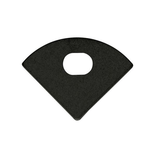 End cap with hole for RS2, black color, 1pc image 1