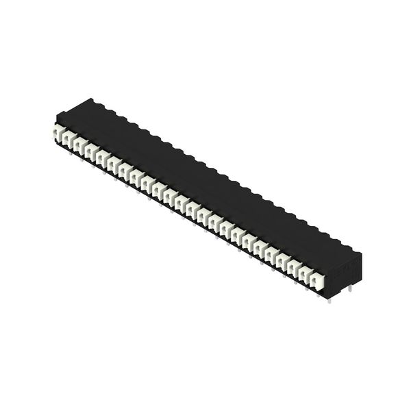 Printed circuit board terminals, 3.81 mm, Number of poles: 24, 90°, Solder pin length (l): 3.5 mm, black, PUSH IN with actuator, Clamping range, max. : 1.5 mm², Tube image 2